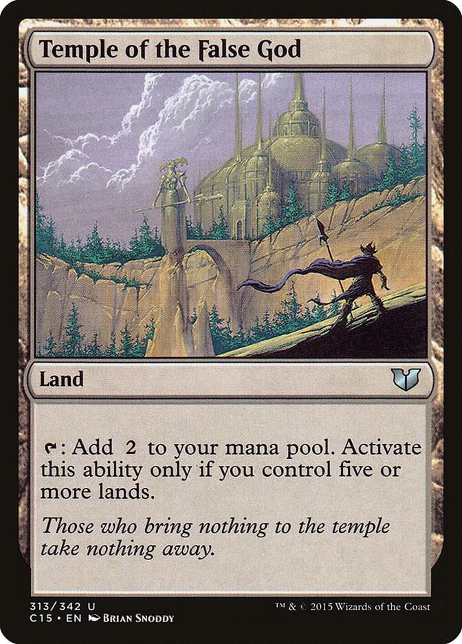 Temple of the False God 313 card from Commander 2015