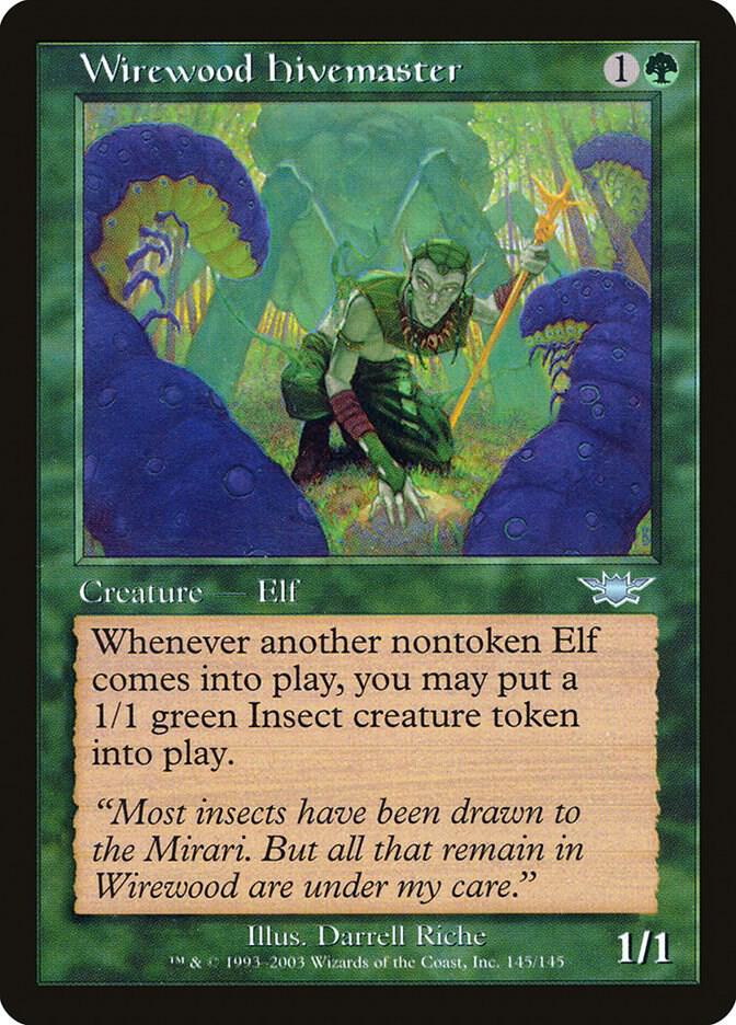 Wirewood Hivemaster 145 card from Legions