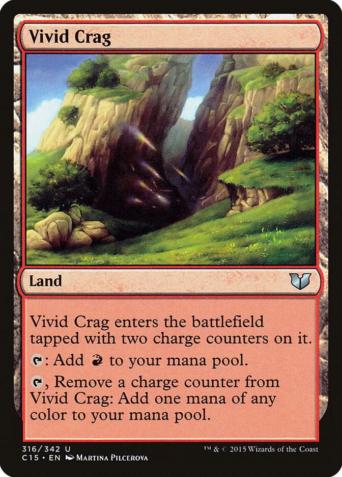 Vivid Crag 316 card from Commander 2015