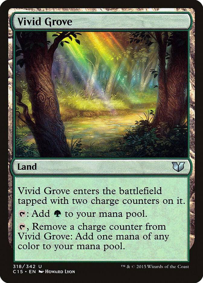 Vivid Grove 318 card from Commander 2015