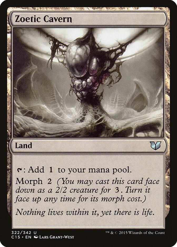 Zoetic Cavern 322 card from Commander 2015