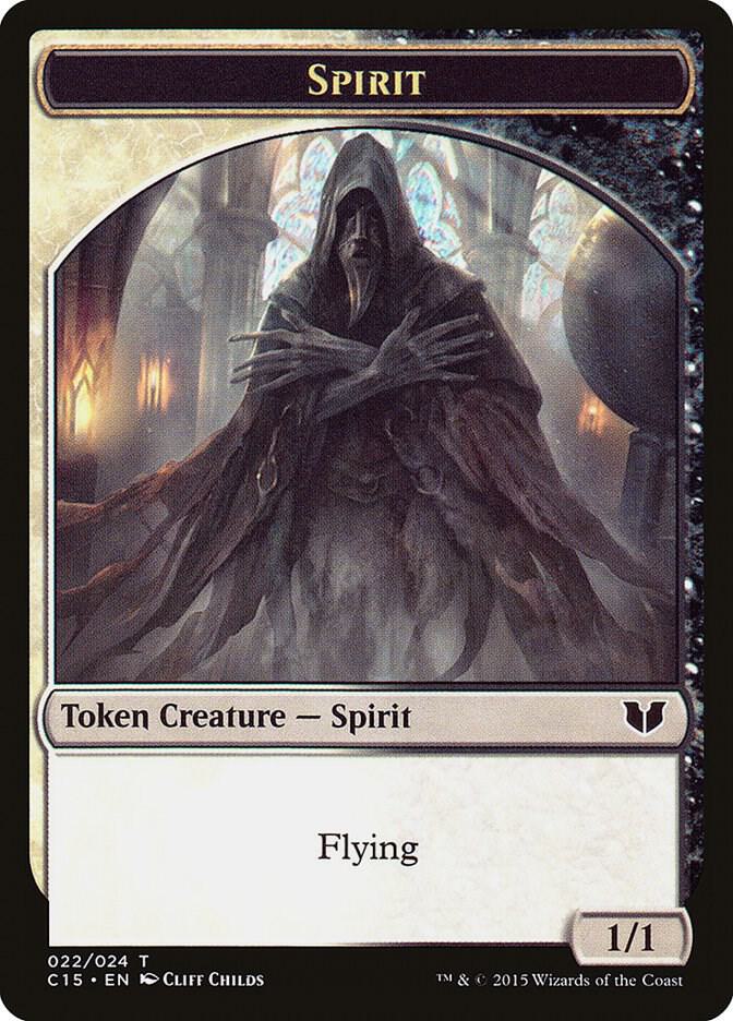 Spirit (022) // Angel Double-Sided Token 22 // 2 card from Commander 2015