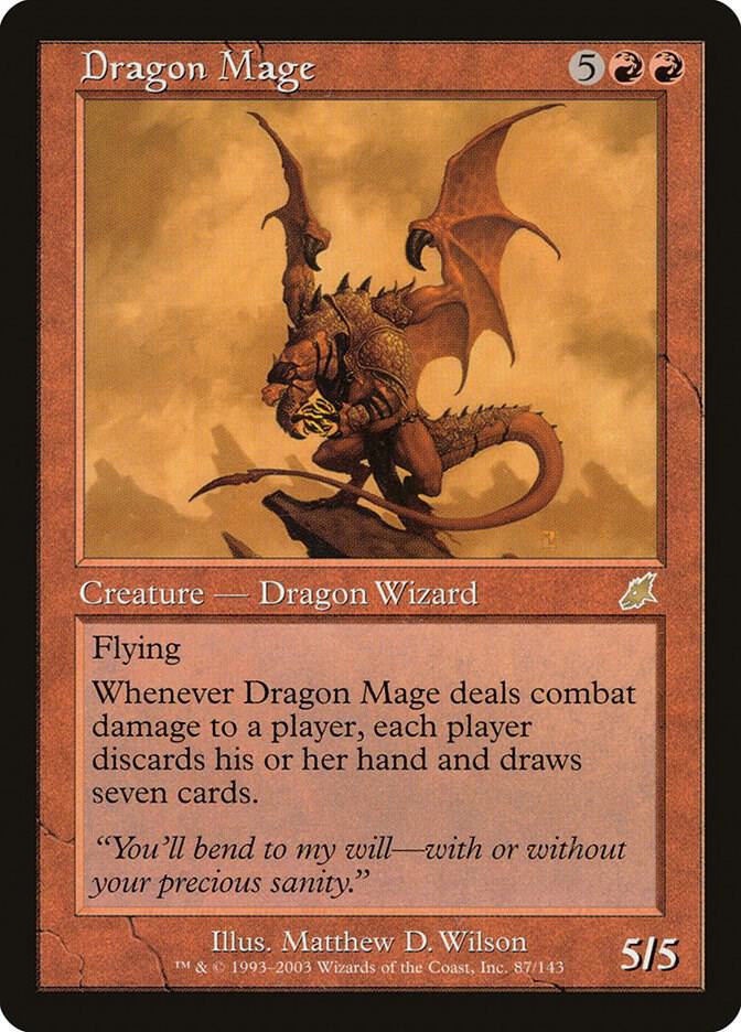 Dragon Mage 87 card from Scourge