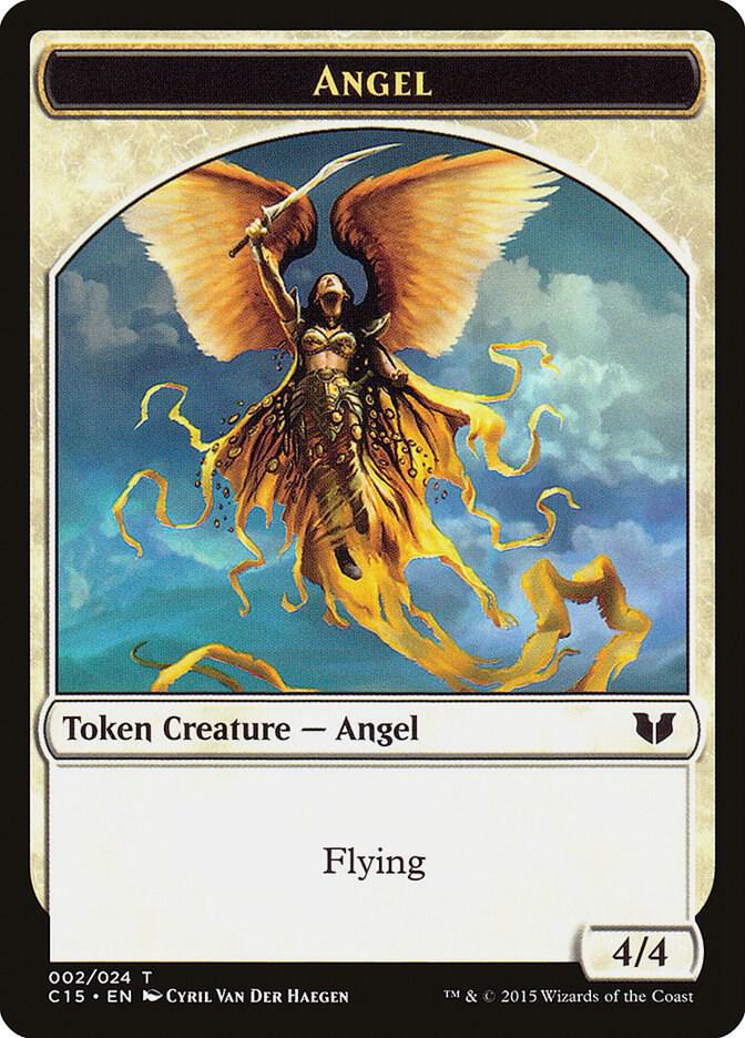 Angel // Knight (Vigilance) Double-Sided Token 2 // 5 card from Commander 2015