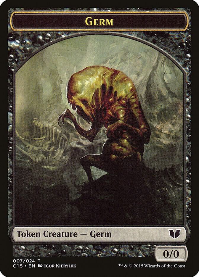 Germ // Zombie Double-Sided Token 7 // 8 card from Commander 2015