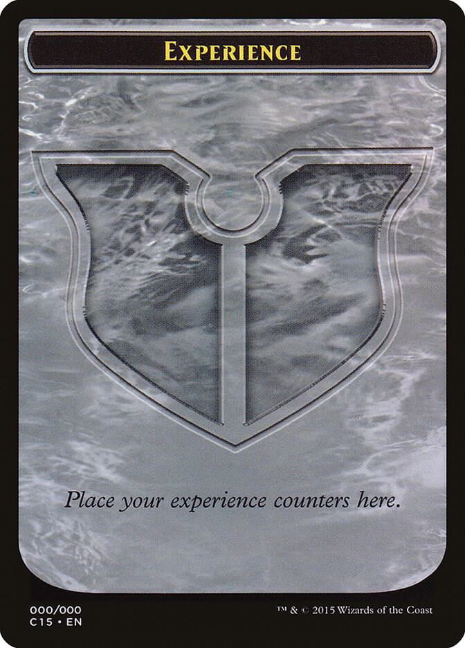 Experience Double-Sided Token card from Commander 2015