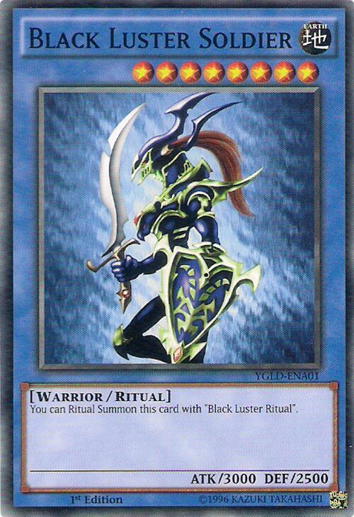 Black Luster Soldier YGLD-ENA01 card from King of Games: Yugi's Legendary Decks