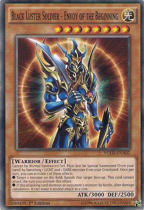 Black Luster Soldier - Envoy of the Beginning YGLD-ENA02 card from King of Games: Yugi's Legendary Decks