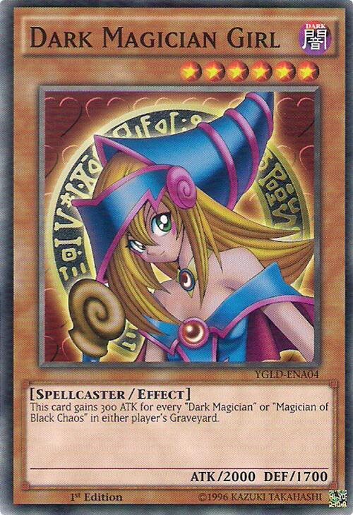 Dark Magician Girl (A) YGLD-ENA04 card from King of Games: Yugi's Legendary Decks