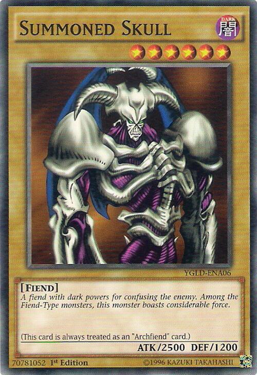 Summoned Skull YGLD-ENA06 card from King of Games: Yugi's Legendary Decks