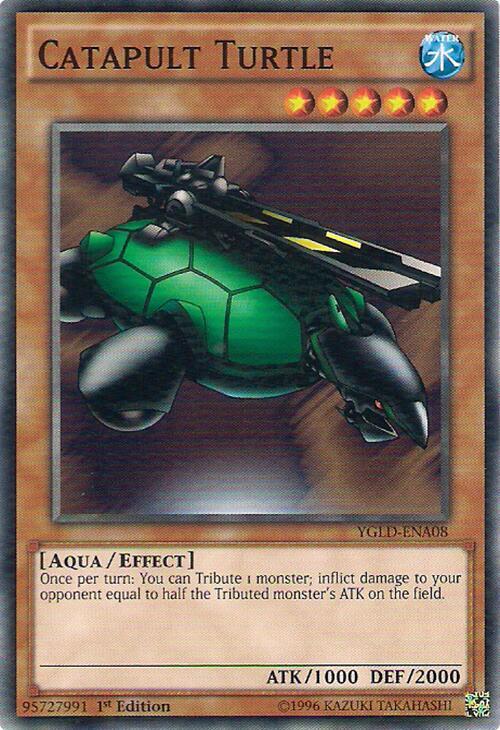 Catapult Turtle YGLD-ENA08 card from King of Games: Yugi's Legendary Decks