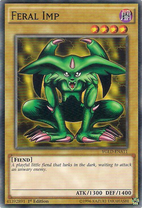 Feral Imp YGLD-ENA11 card from King of Games: Yugi's Legendary Decks