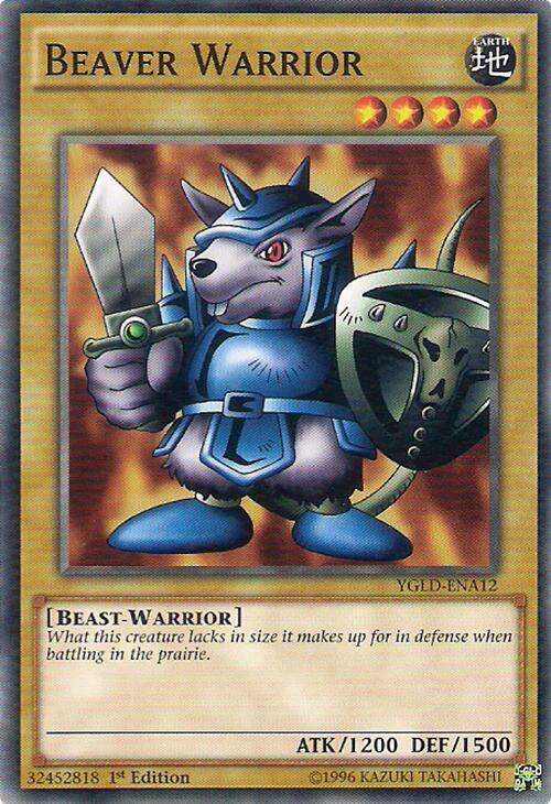 Beaver Warrior YGLD-ENA12 card from King of Games: Yugi's Legendary Decks