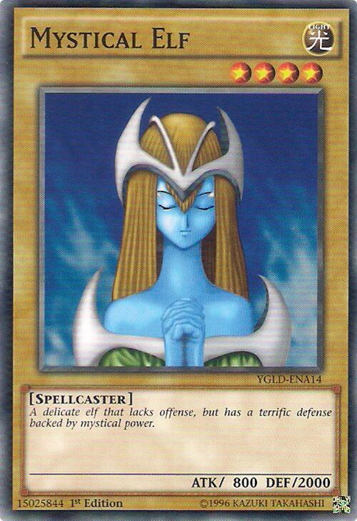 Mystical Elf YGLD-ENA14 card from King of Games: Yugi's Legendary Decks