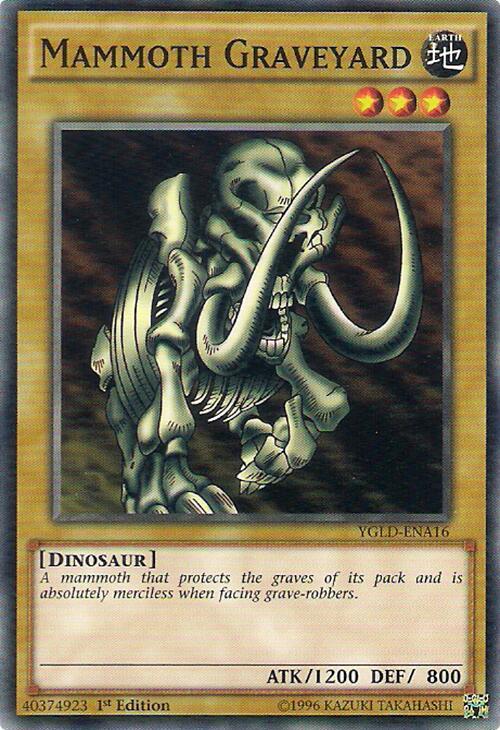 Mammoth Graveyard YGLD-ENA16 card from King of Games: Yugi's Legendary Decks