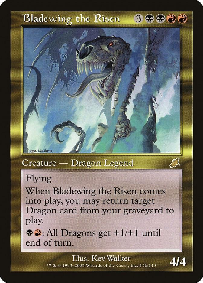 Bladewing the Risen 136 card from Scourge