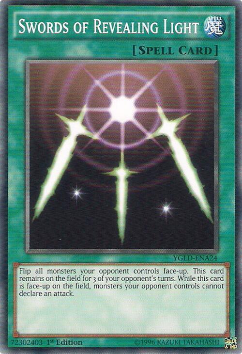 Swords of Revealing Light (A) YGLD-ENA24 card from King of Games: Yugi's Legendary Decks