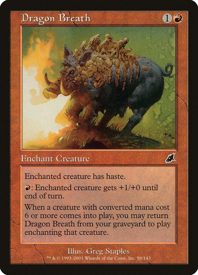 Dragon Breath 86 card from Scourge