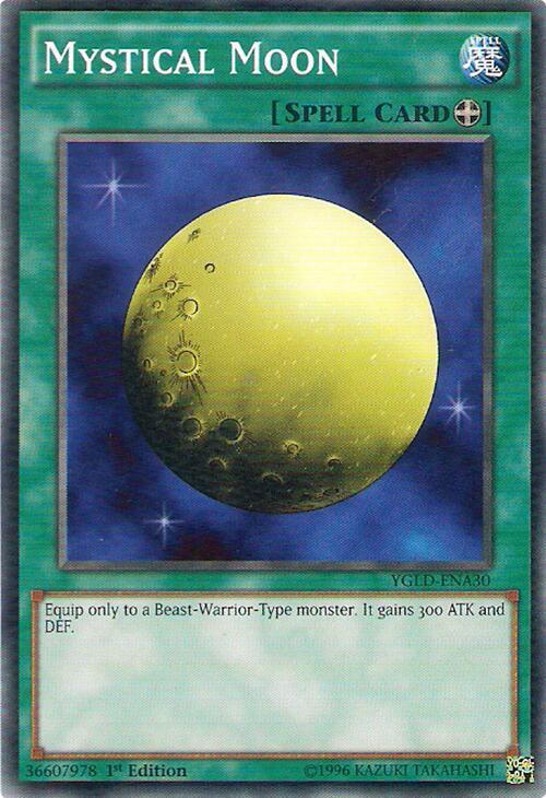 Mystical Moon YGLD-ENA30 card from King of Games: Yugi's Legendary Decks