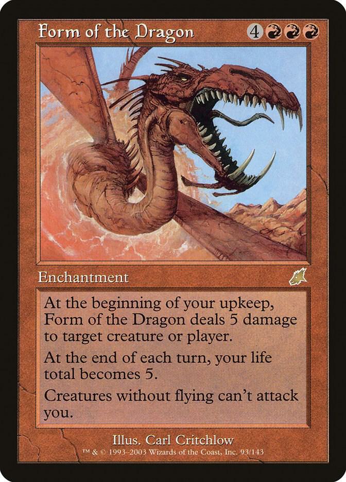 Form of the Dragon 93 card from Scourge