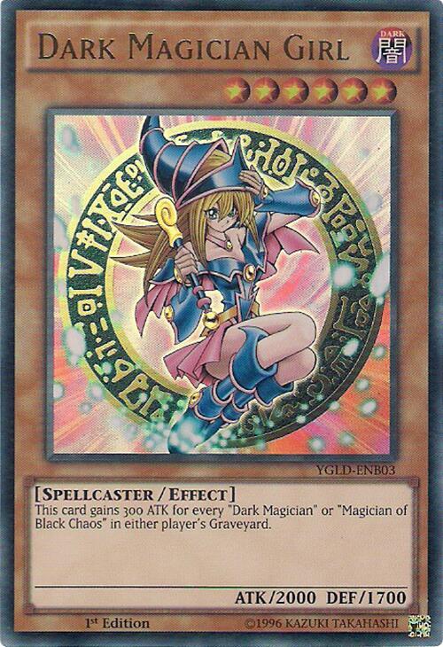 Dark Magician Girl (B) YGLD-ENB03 card from King of Games: Yugi's Legendary Decks