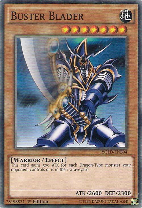 Buster Blader (B) YGLD-ENB04 card from King of Games: Yugi's Legendary Decks