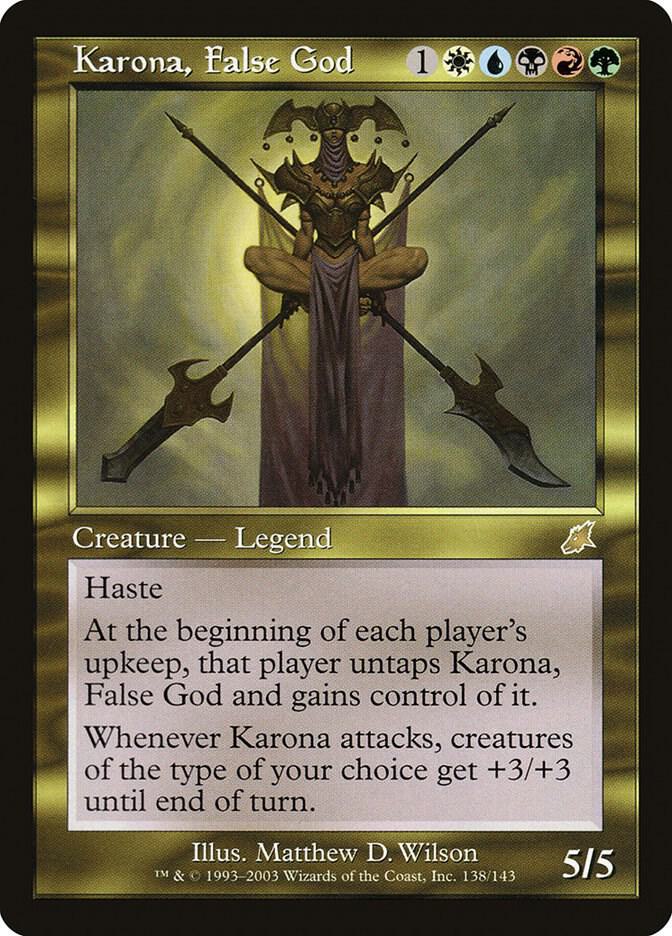 Karona, False God 138 card from Scourge