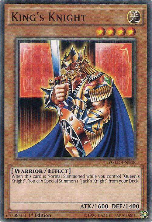 King's Knight (B) YGLD-ENB08 card from King of Games: Yugi's Legendary Decks