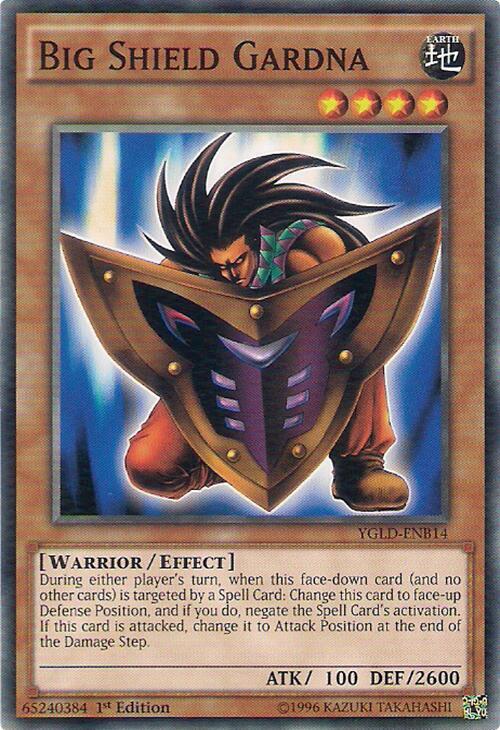 Big Shield Gardna YGLD-ENB14 card from King of Games: Yugi's Legendary Decks
