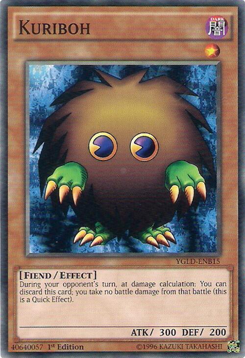 Kuriboh (B) YGLD-ENB15 card from King of Games: Yugi's Legendary Decks