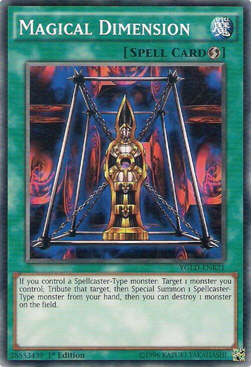 Magical Dimension YGLD-ENB21 card from King of Games: Yugi's Legendary Decks