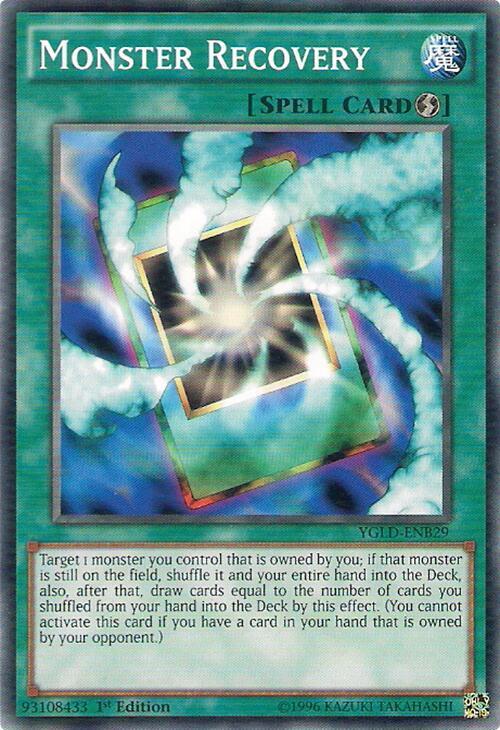 Monster Recovery (B) YGLD-ENB29 card from King of Games: Yugi's Legendary Decks