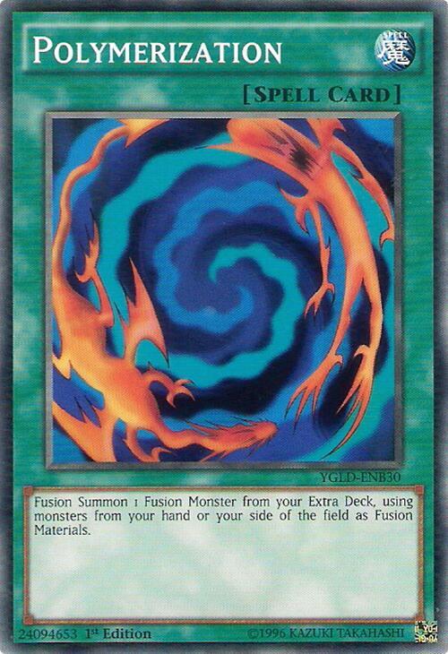 Polymerization (B) YGLD-ENB30 card from King of Games: Yugi's Legendary Decks