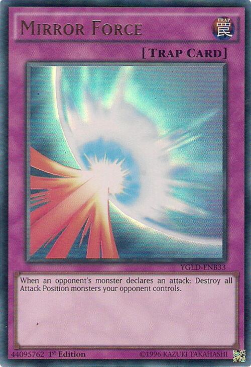 Mirror Force (B) YGLD-ENB33 card from King of Games: Yugi's Legendary Decks