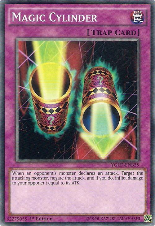 Magic Cylinder YGLD-ENB35 card from King of Games: Yugi's Legendary Decks