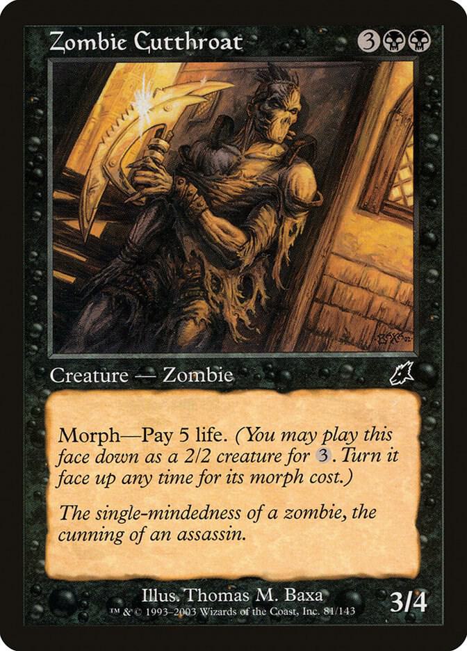 Zombie Cutthroat 81 card from Scourge