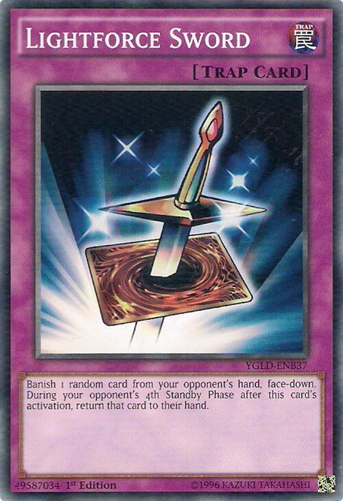 Lightforce Sword YGLD-ENB37 card from King of Games: Yugi's Legendary Decks