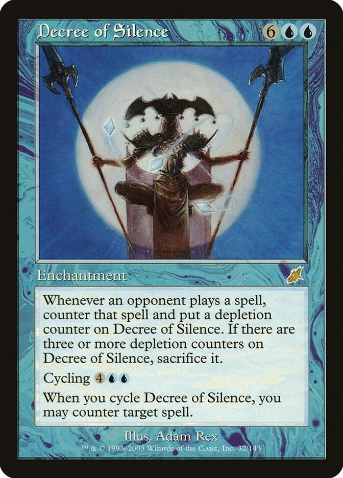 Decree of Silence 32 card from Scourge