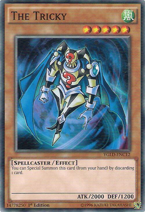 The Tricky YGLD-ENC12 card from King of Games: Yugi's Legendary Decks