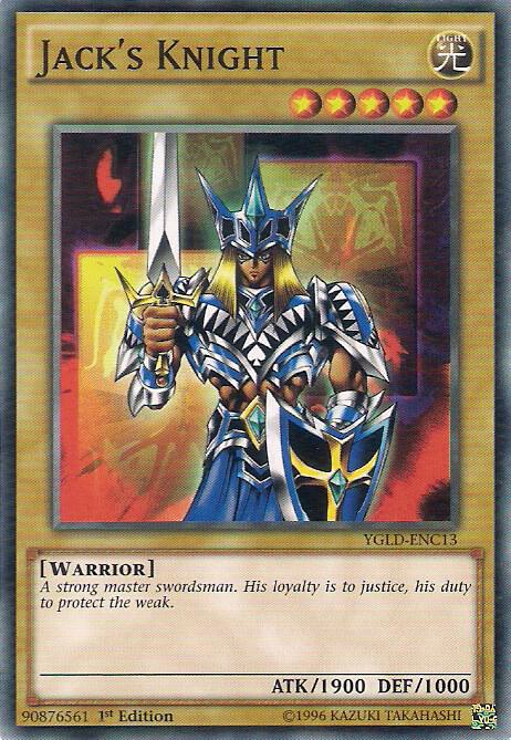 Jack's Knight (C) YGLD-ENC13 card from King of Games: Yugi's Legendary Decks