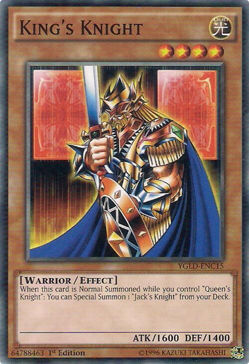 King's Knight (C) YGLD-ENC15 card from King of Games: Yugi's Legendary Decks