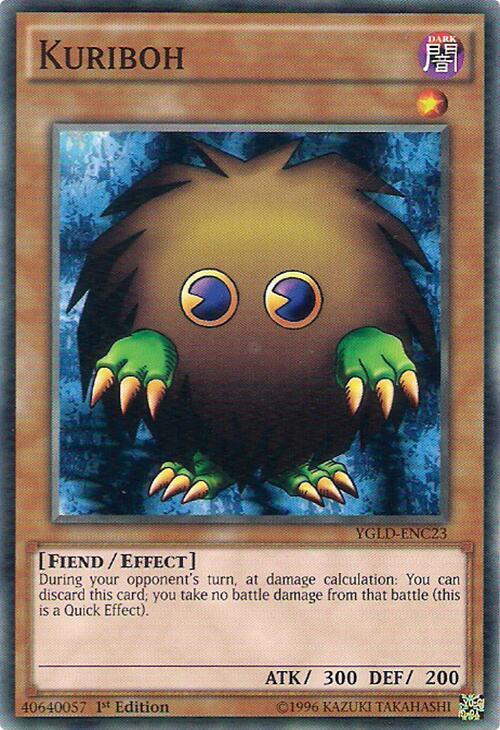 Kuriboh (C) YGLD-ENC23 card from King of Games: Yugi's Legendary Decks
