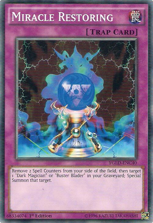 Miracle Restoring YGLD-ENC40 card from King of Games: Yugi's Legendary Decks
