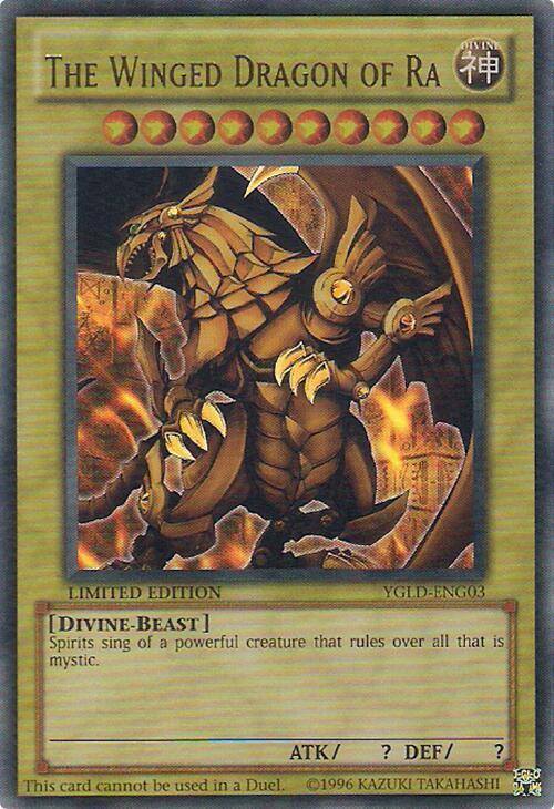 The Winged Dragon of Ra YGLD-ENG03 card from King of Games: Yugi's Legendary Decks