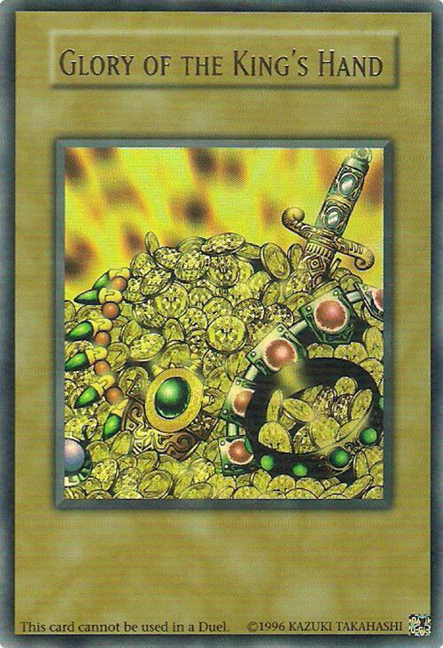Glory of the King's Hand card from King of Games: Yugi's Legendary Decks