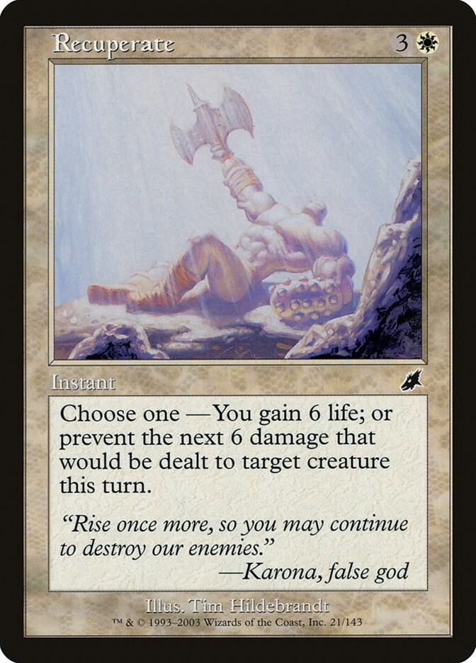 Recuperate 21 card from Scourge