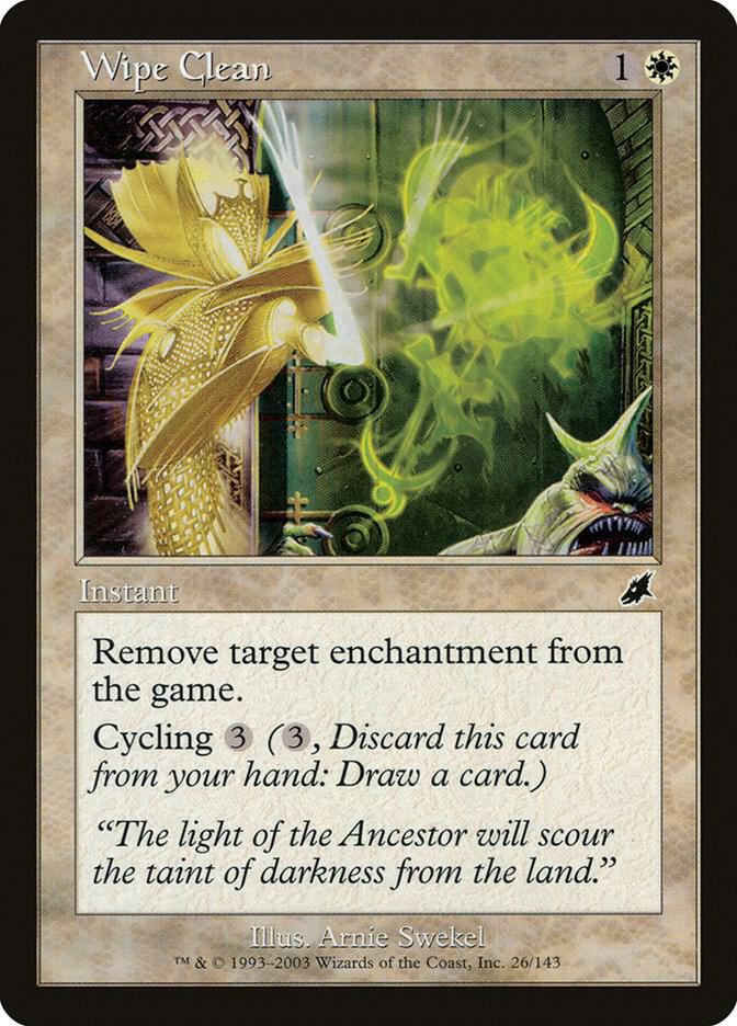 Wipe Clean 26 card from Scourge