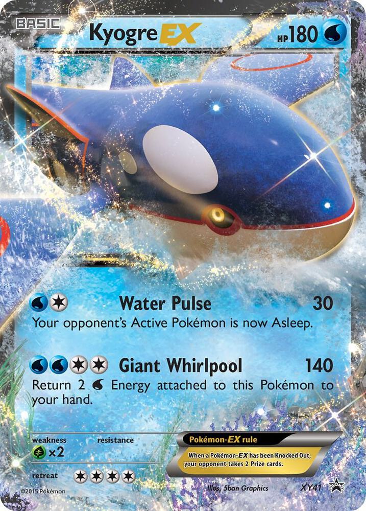 Kyogre EX XY41 card from XY Promos