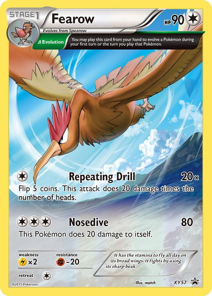 Fearow XY57 card from XY Promos