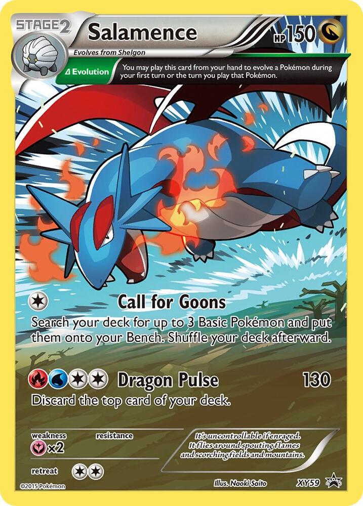 Salamence XY59 card from XY Promos